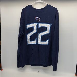 Men's Team Logo Navy Long Sleeve Tee